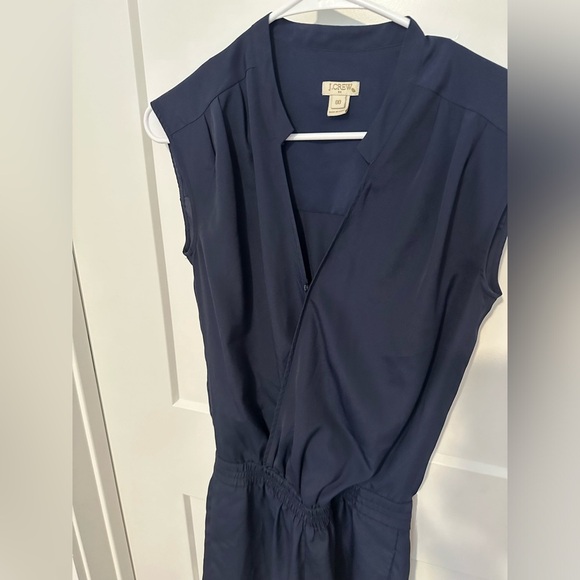 J. Crew Sleeveless Navy Blue V-Neck Romper - Picture 10 of 14